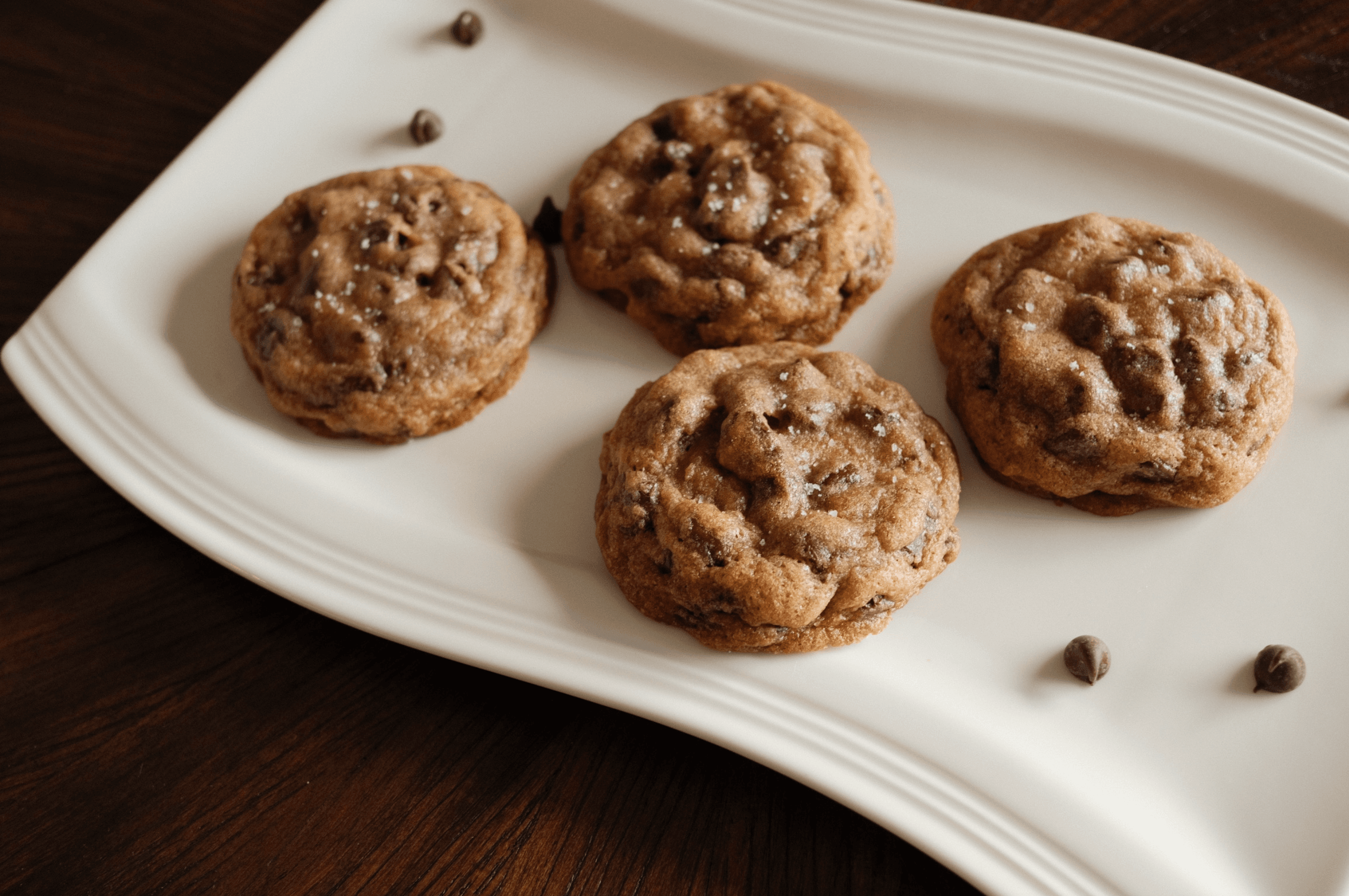 Mini cookies on a platter